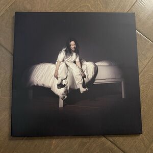 Billie Eilish When We All Fall Asleep vinyl in yellow